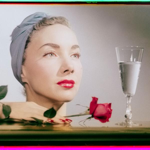 Model with rose for beauty advertisement, Studio Photography, Zurich, Switzerland, 1939 Magnum PhotosWerner Bischof Estate