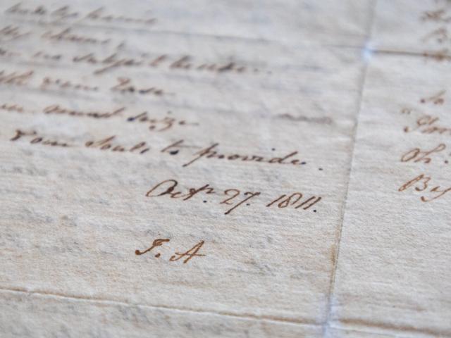 Jane Austen poem  close up