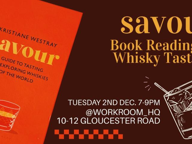 Savour Whiskey Event Poster (2160 x 1080 px)