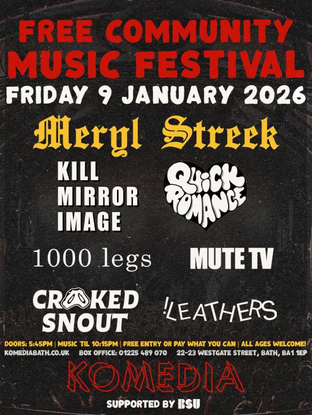 Free Community Music Festival 9 Jan NF