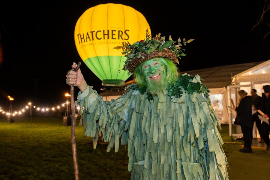 The Green Man at Thatchers Cider Wassail