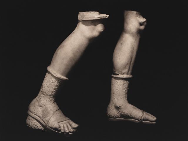 Feet from a statue of Artemis, Is tanbul Archaeological Museum, Turkey, 2022. © Don McCullin. Courtesy  the artist and Hauser & Wirth