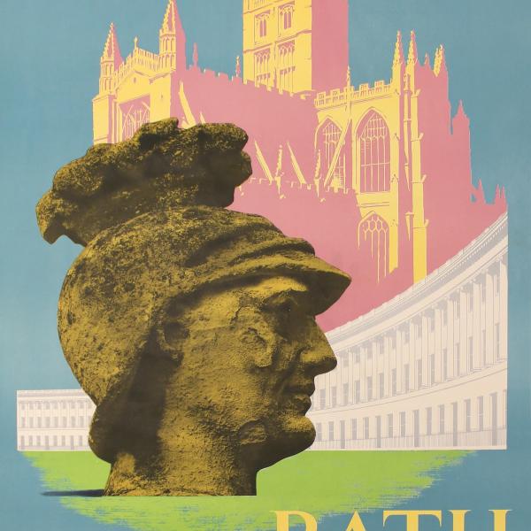 Bath Official Guide Book 1959 & 1960, Reginald Montague Lander, hi-res smaller