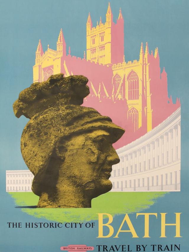 Bath Official Guide Book 1959 & 1960, Reginald Montague Lander, hi-res smaller