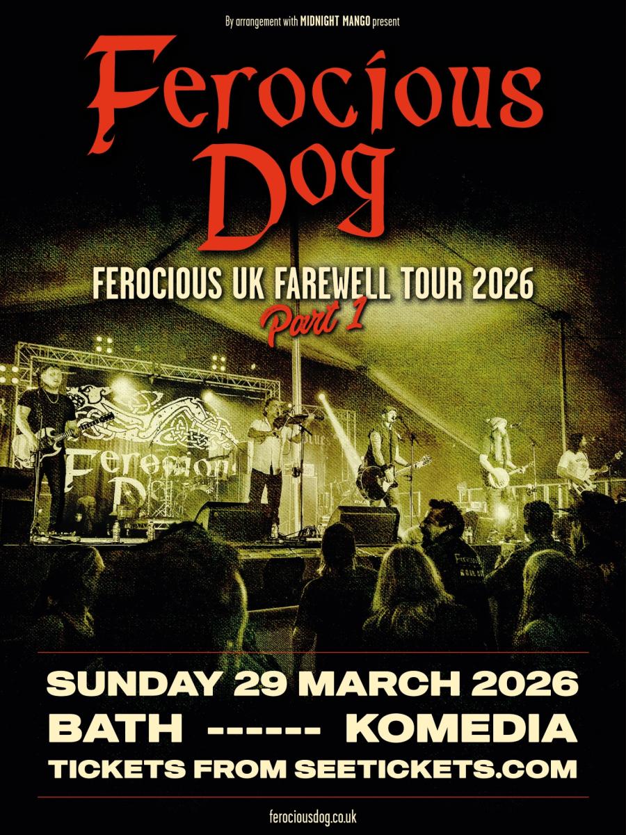 Ferocious Dog Bath Poster NF