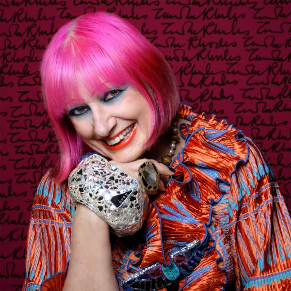 Zandra Rhodes Photo by Gene Nocon