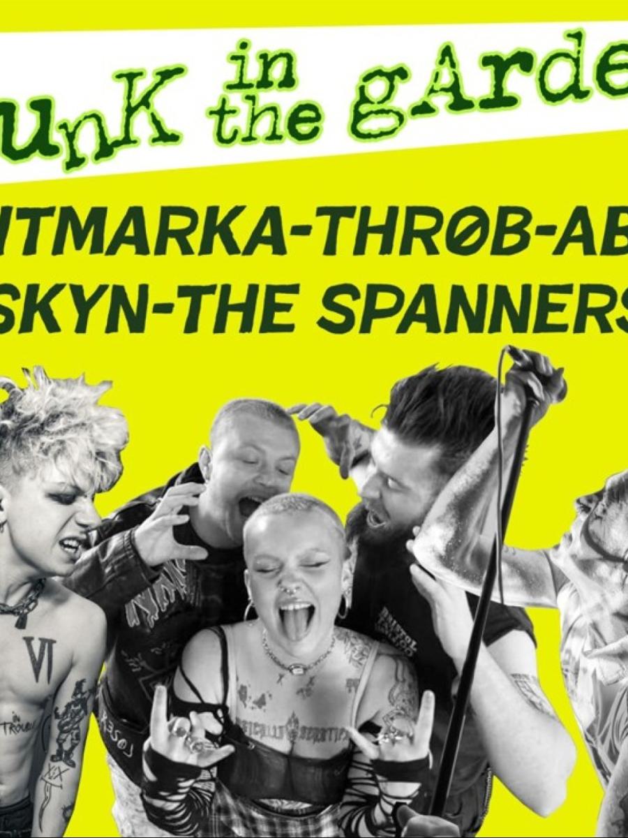 Punk in the garden square