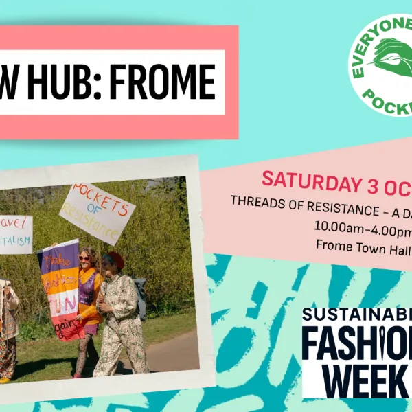 SATURDAY 3 OCTOBER THREADS OF RESISTANCE - A DAY OF MENDING 10.00am-4.00pm Frome Town Hall