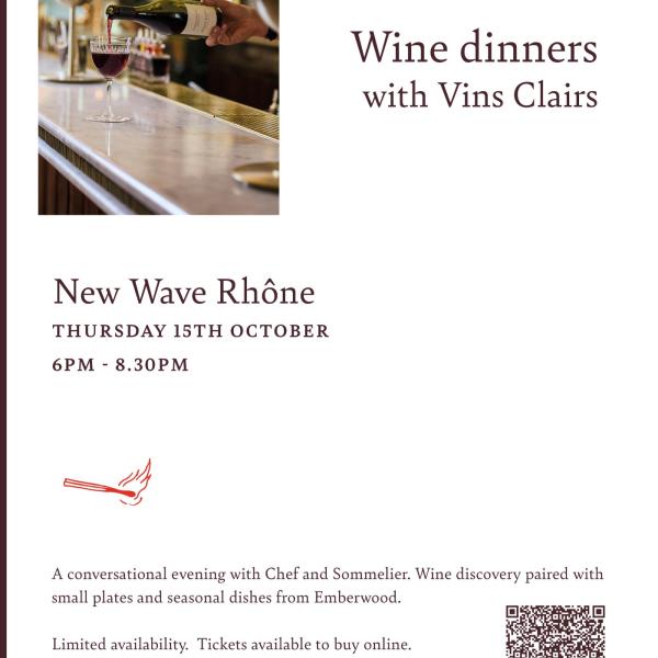 Vins Clairs Wine Dinner Poster3