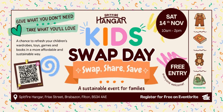 Kids Swap Day Nov 26 Event Poster