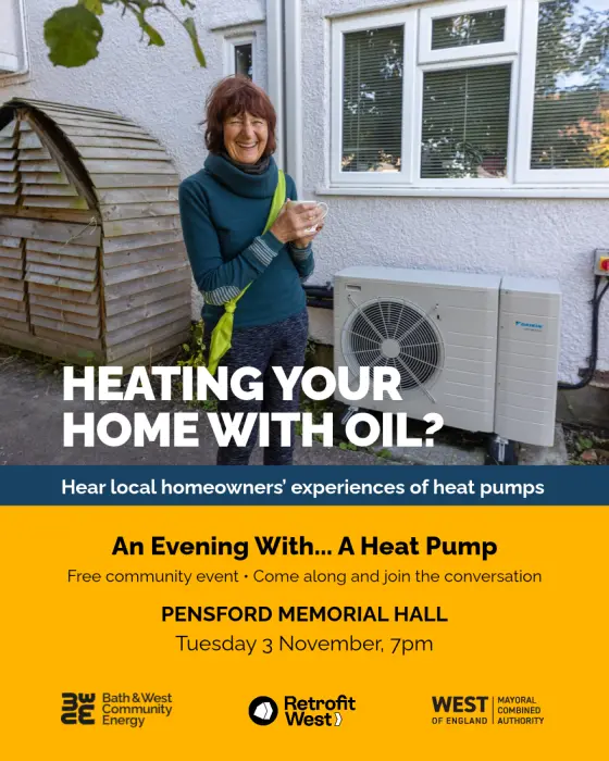 Heat pump events Pensford ad