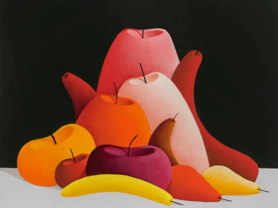 Nicolas Party, Red Still Life, 2022, oil on copper, NPS-2321. Photography ©Courtesy of the artist